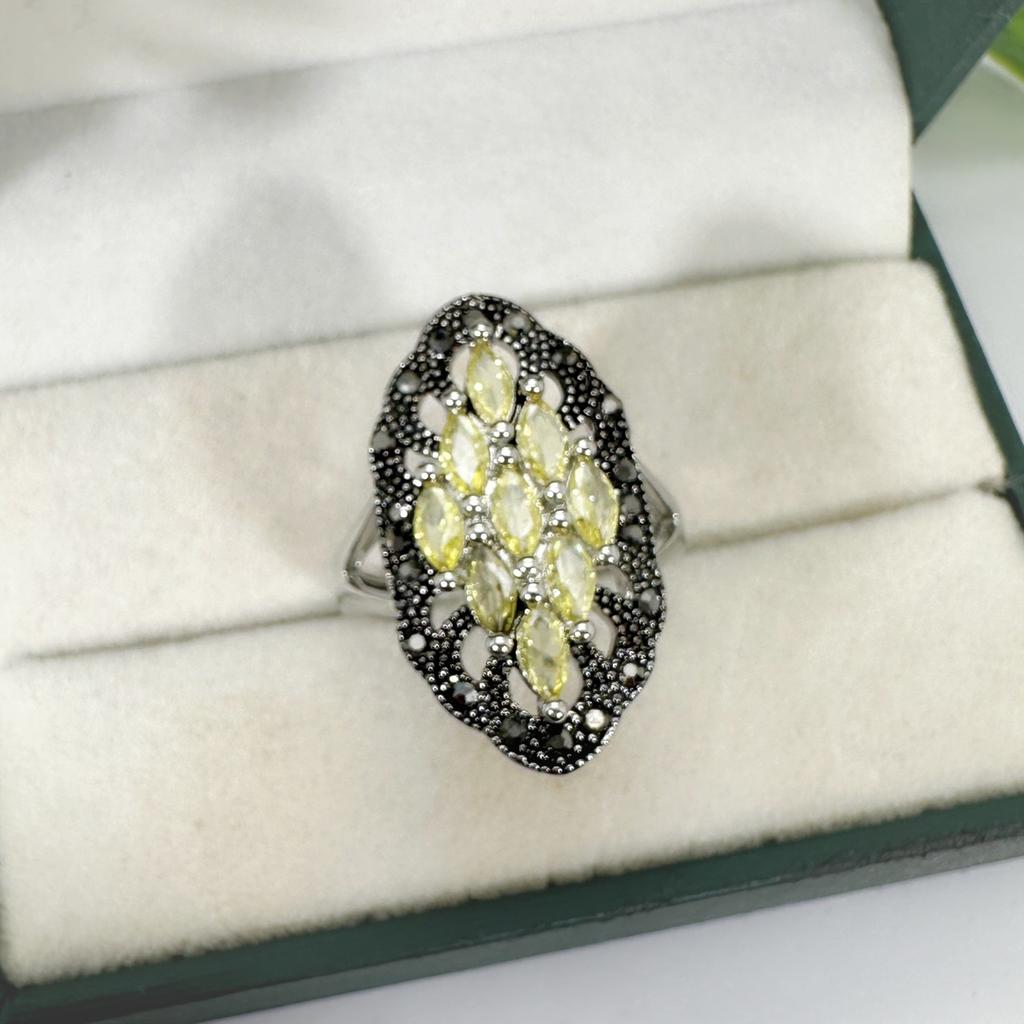 Vintage Elegant Thai Silver Black Garnet Zircon Ring Silver Thai Silver Pomegranate Red Diamond Red Dust Women's Stone Ring 2026