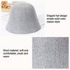 Wool Wool Fisherman Hat Solid Color Panama Hat Beanies Warm Caps  Women
