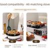 Paella Seafood Rice Pot: Stainless Steel Double-Ear Pan