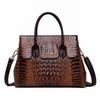Borsa Effetto Coccodrillo Nuova Moda Europea e Americana Borsa a Mano Borsa Tote Borsa a Tracolla Borsa da Donna Borsa a Mano Borsa Grande