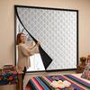 Insulated and Windproof Sealed Windows, Warm Winter Curtains, Shading, Sound Insulation, Screen Windows Cold Proof Curtain Warm Thermal Curtain