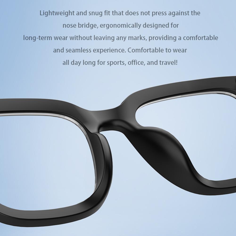 Lunettes de Traduction Intelligente IA Lunettes Intelligentes Microphone Intégré Haut-parleurs Écouteurs Musique Lunettes Anti-reflets pour Hommes Femmes