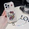 Glitter Diamond Three-dimensional KT Cat Suitable for Apple 16 Mobile Phone Case iPhone15promax Soft Case 11pro