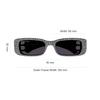 Balenciaga Chic Avant-Garde Cool Rectangular Sunglasses Women sunglasses Black BB0096S-013