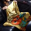1pc Chef Star blanket Lightweight Flannel Throw for Sofa Bed Travel Camping Livingroom Office Couch Chair