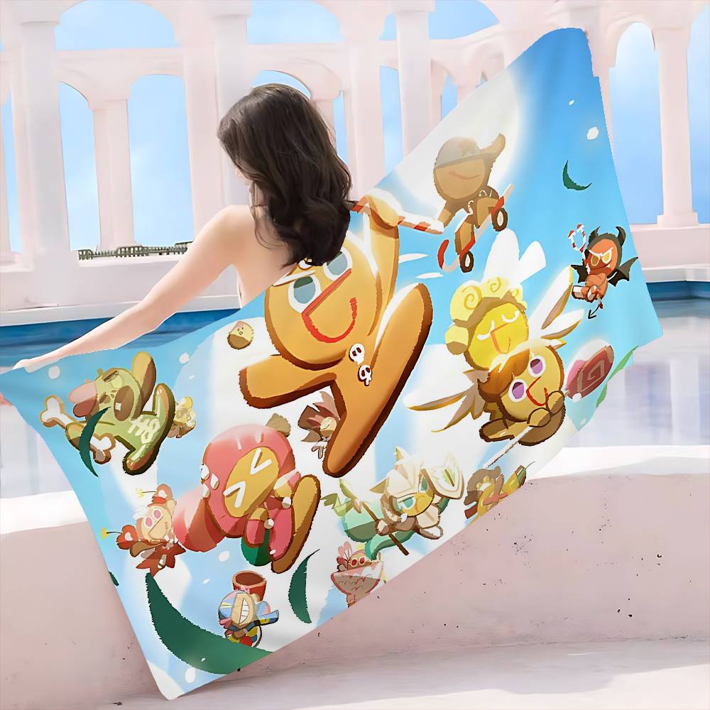 Game C-Cookie R-Run K-Kingdom Beach Towel Colorful Bath Towels for Girl Microfiber Quick Dry Sand Free Beach Yoga Pool