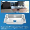 RV Kitchen RV Stainless Steel Single RV Sink with 40mm Drain Bar Single Square Hand Wash for RV Caravan inches x inches Drawing Sink, Basin, Hole,