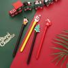 12/ 20 STÜCK Weihnachtliche Gelstifte Niedlicher Cartoon Schwarze Tinte 0,5 mm Ergonomisches Kunststoffdesign Weihnachtsmannmuster Schreibwerkzeuge für Schüler Schulanfang