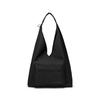 New Fabric Handbag, Shoulder Bag Medium Unisex Carbon Black L124U140-0018