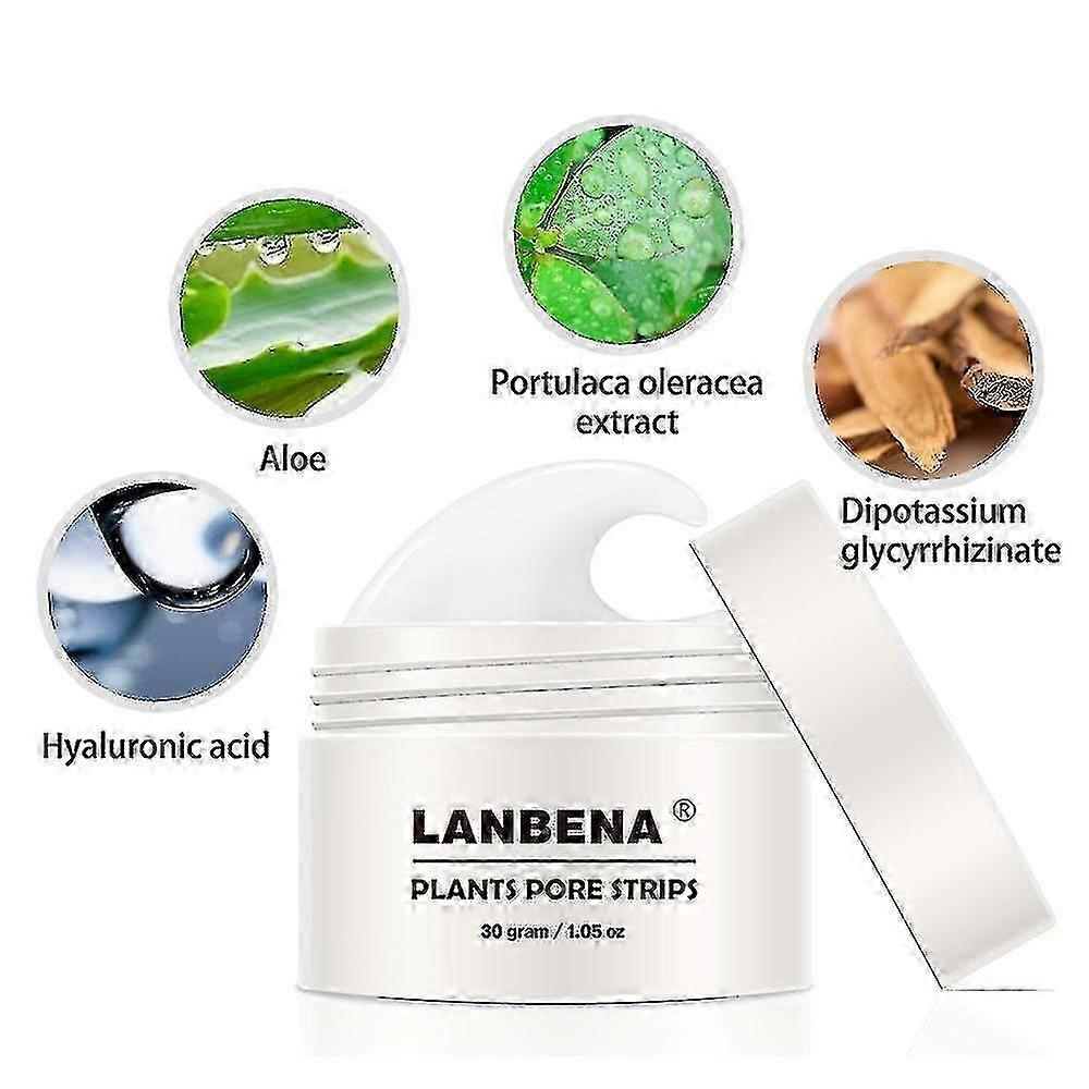 Lanbena Mitesserentferner Creme Porenstreifen Nasenakne Tiefenreinigung Peel-Off-Maske Tw 25-26
