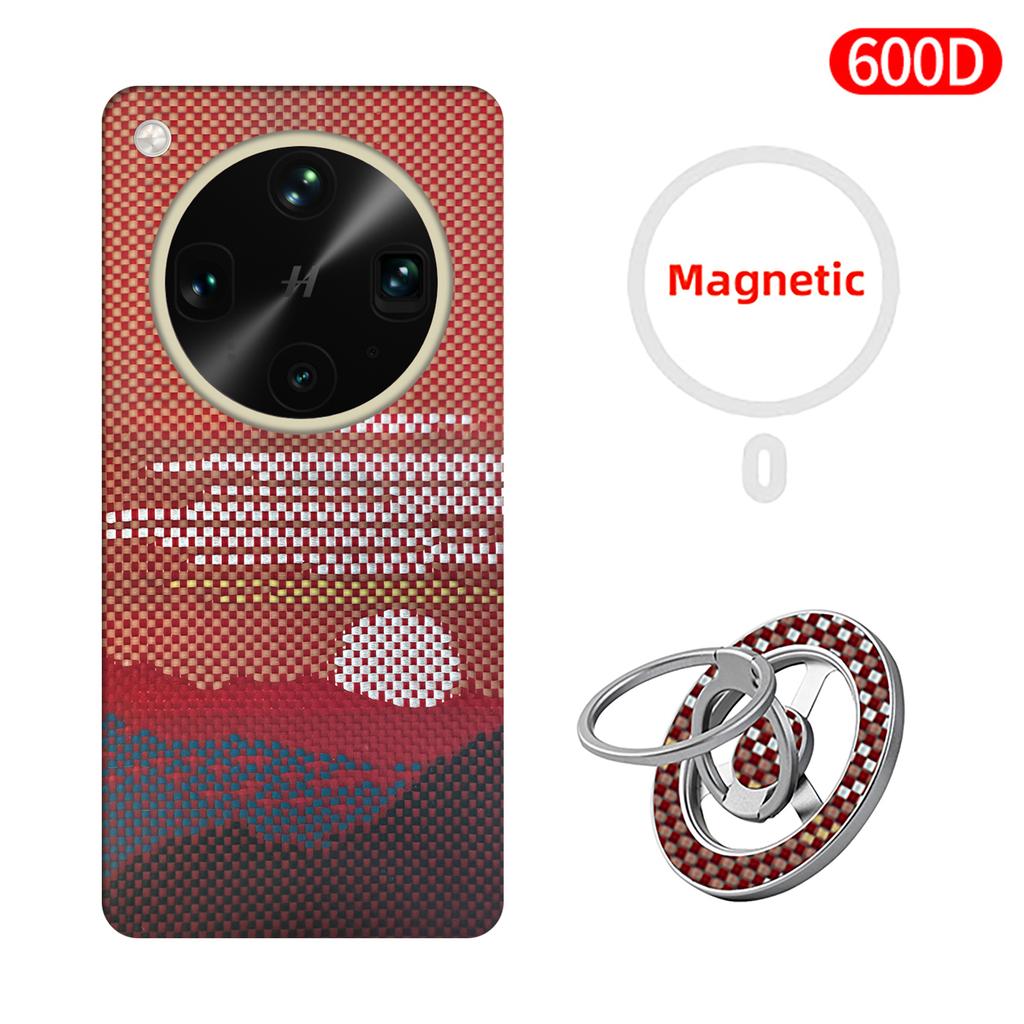 600D Real-thin Carbon Fiber Phone Case for Oppo Find X9 Ultra Vegan Leather Edition Case Aramid Fiber Fabric Thinhard Magnetic
