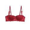 Women's Lace Half Cup Push Up Bra with Lightweight Padding Color