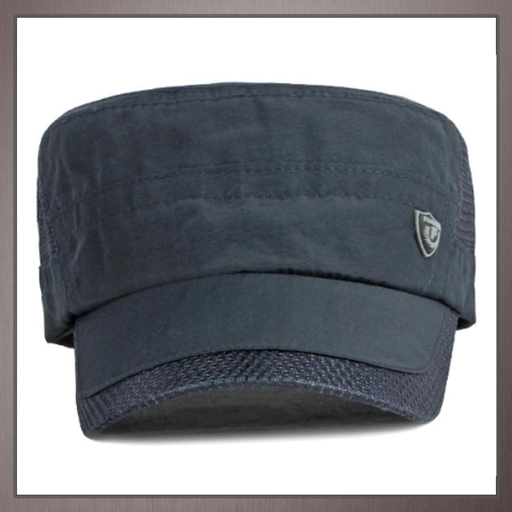 Eine Einschränkung CP407 Militärisches Netzgewebe Arbeit Stilvolles und einfaches Design für Männer und Frauen (Hellgrau) Kappe,