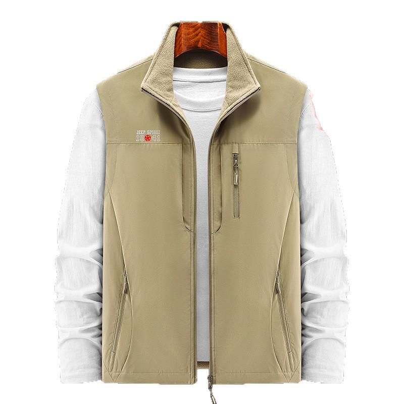 2024 Men's Double-Sided Fleece Vest - Autumn/Winter Thickened Outdoor Casual Wear