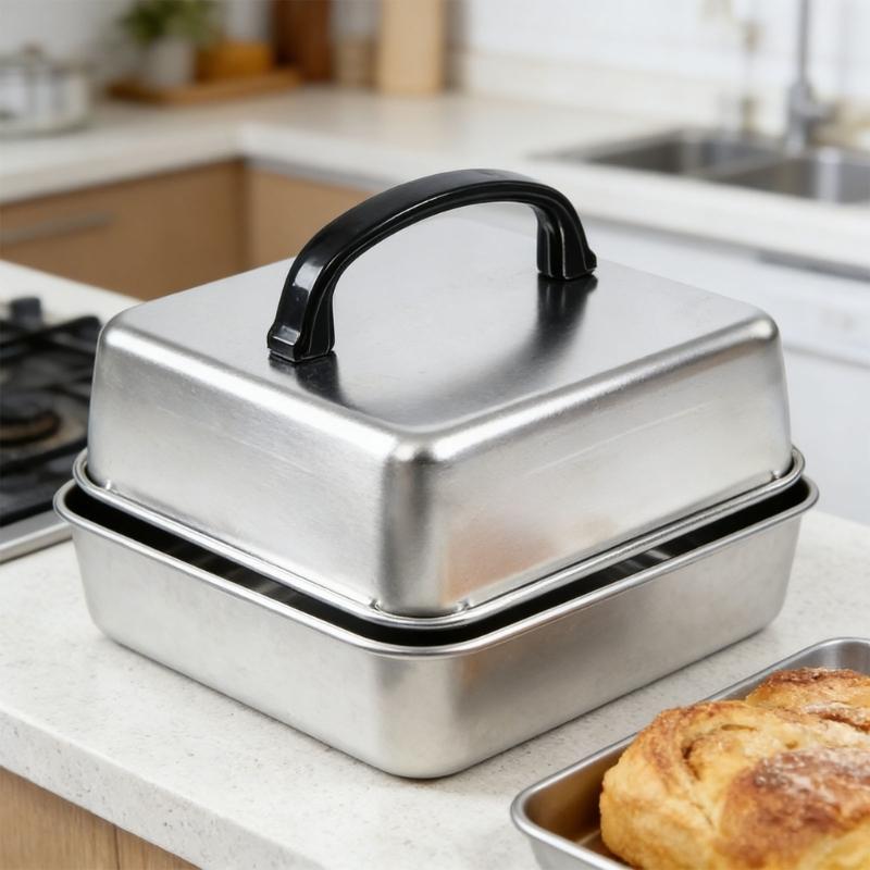 Tapa Cuadrada para Asar Tapa para Derretir Queso de Acero Inoxidable Tapa para Cocinar al Vapor Accesorios para Plancha Parrilla para Barbacoa Cocina