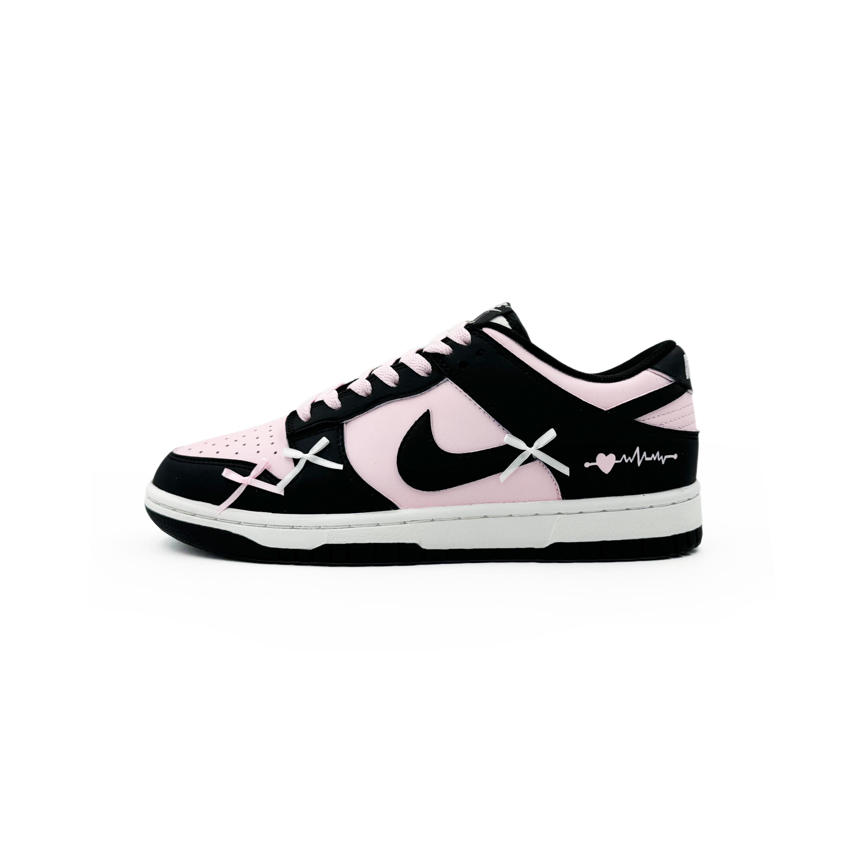 

Nike Dunk Slip Resistant Abrasion Resistant Low top Skateboard Shoes Women s Black Pink DD1391-100(Team435-) 40.5
