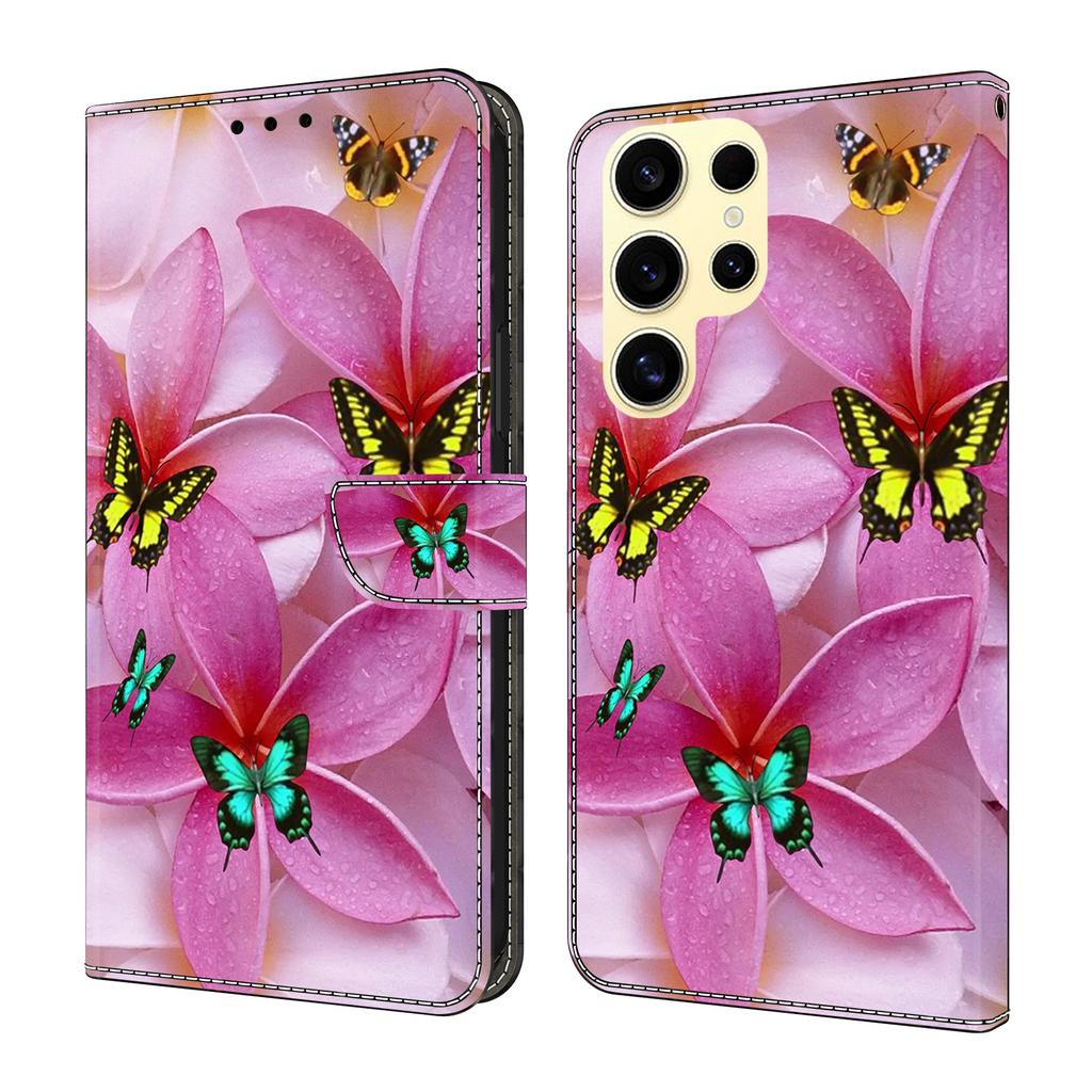 For Samsung Galaxy S25 Ultra Wallet Case Pattern Printing Stand Leather Flip Phone Cover