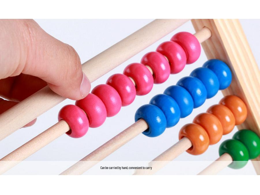 Wooden Kids' Writing & Drawing Board with Abacus and Calculator for Early Education
