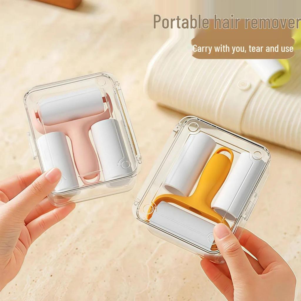 Compact Lint Roller Refill Sheets - Portable Brush for Pet Hair and Lint Removal