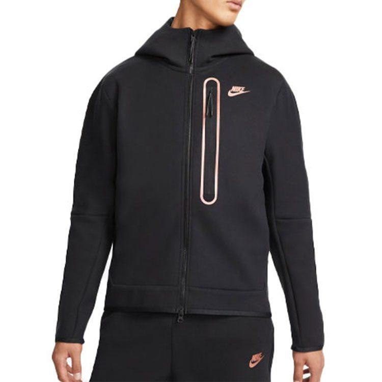 Nike Sweatshirts Men's Black Hooded Moderate Cardigan DD4803-010