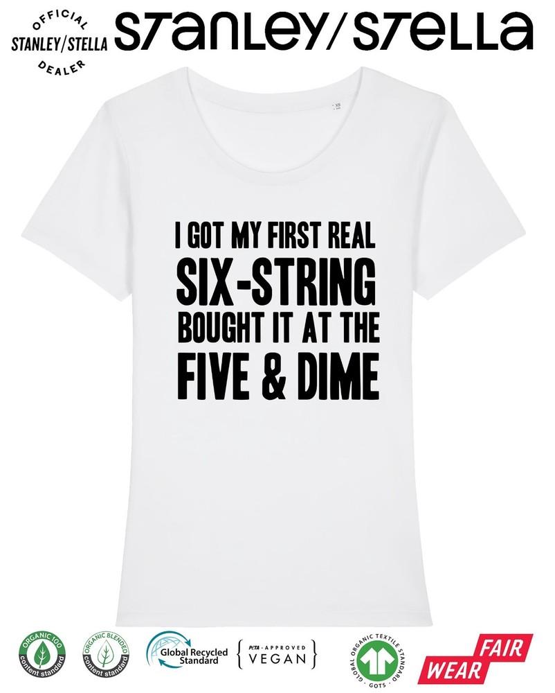 

Я получила свою первую настоящую шестиструнную женскую футболку маскарадный костюм 69 80-е летний топ S