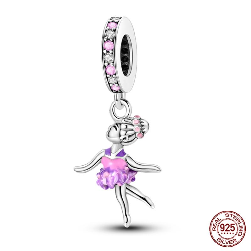 New In Real Copper Boys And Girls Bicycle Charms Beads Fit Qikaola Original Bracelets Fine Diy Jewelry Making