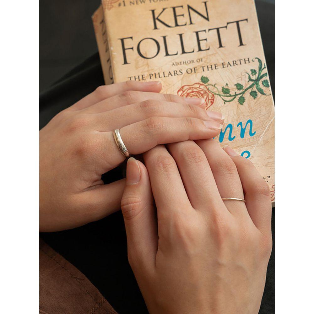 

Ssecondo [Silver925]Everyday Silver Rings, Ina Option A - Basic Slim Ring