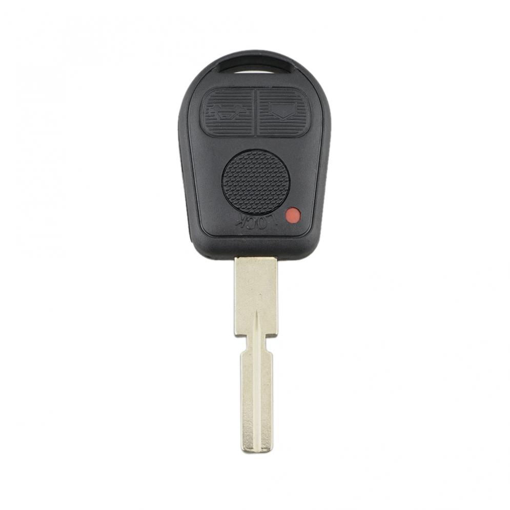 Slitasjebestandig ABS ukuttet 3-knappers fjernkontrollnøkkelskall Passer for BW E31 E32 E34 E36 E38 E39 E46 Z3