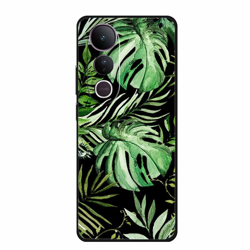 For Vivo V50 Lite Phone Case V 50 lite Coque Cute Cartoon Black Silicone Soft Back Cover For Vivo V50 Lite 5G 4G Case V50lite