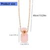 Unique Crystal Perfume Flask Necklace Pendant Adjustable Length Clavicle Chain Stainless Steel Cable Chain Women Choker