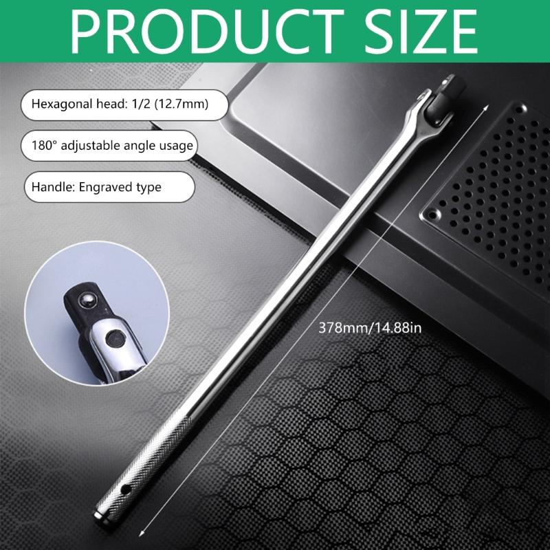 Profession 180 Degree Rotating Socket Wrench Spanner With Steel Ball Locking Suitable For Automotive Repair Tight Space