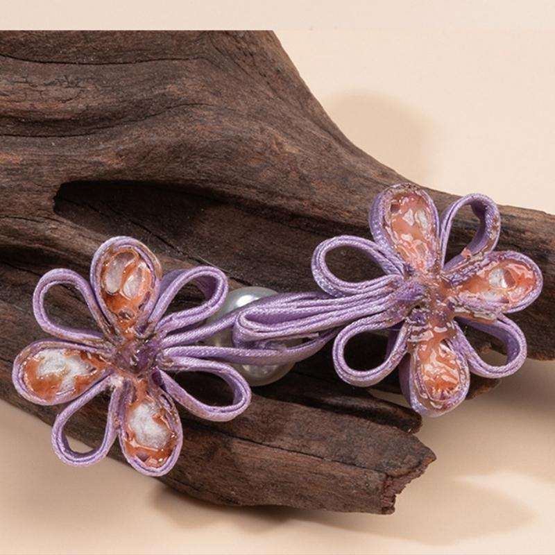 Satins Fabric Butterfly Knot Button Ideal For Wedding Dress And Clothing Embellishment
