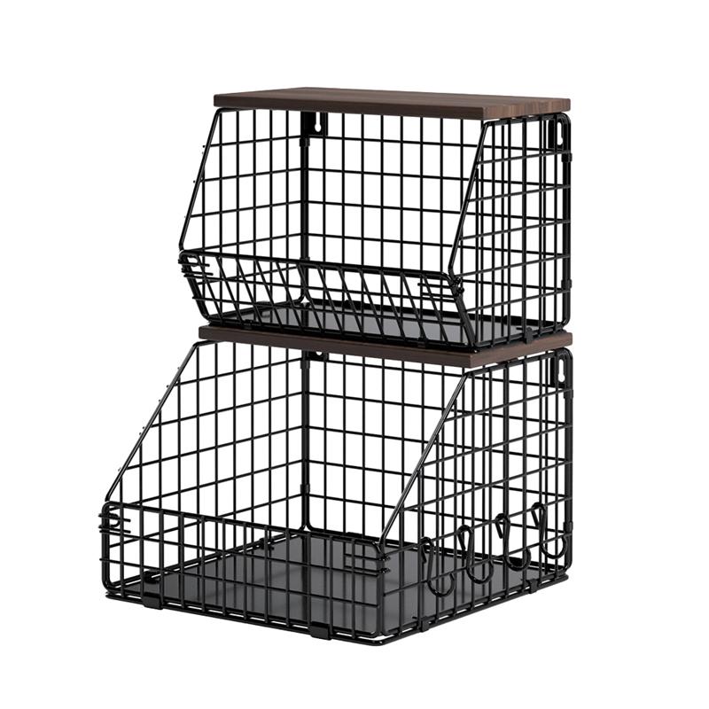 

M-Modern-Kitchen Fruit Basket Hanging Fruit Basket Fruit & Vegetable Storage Box Snack Organizer чорний