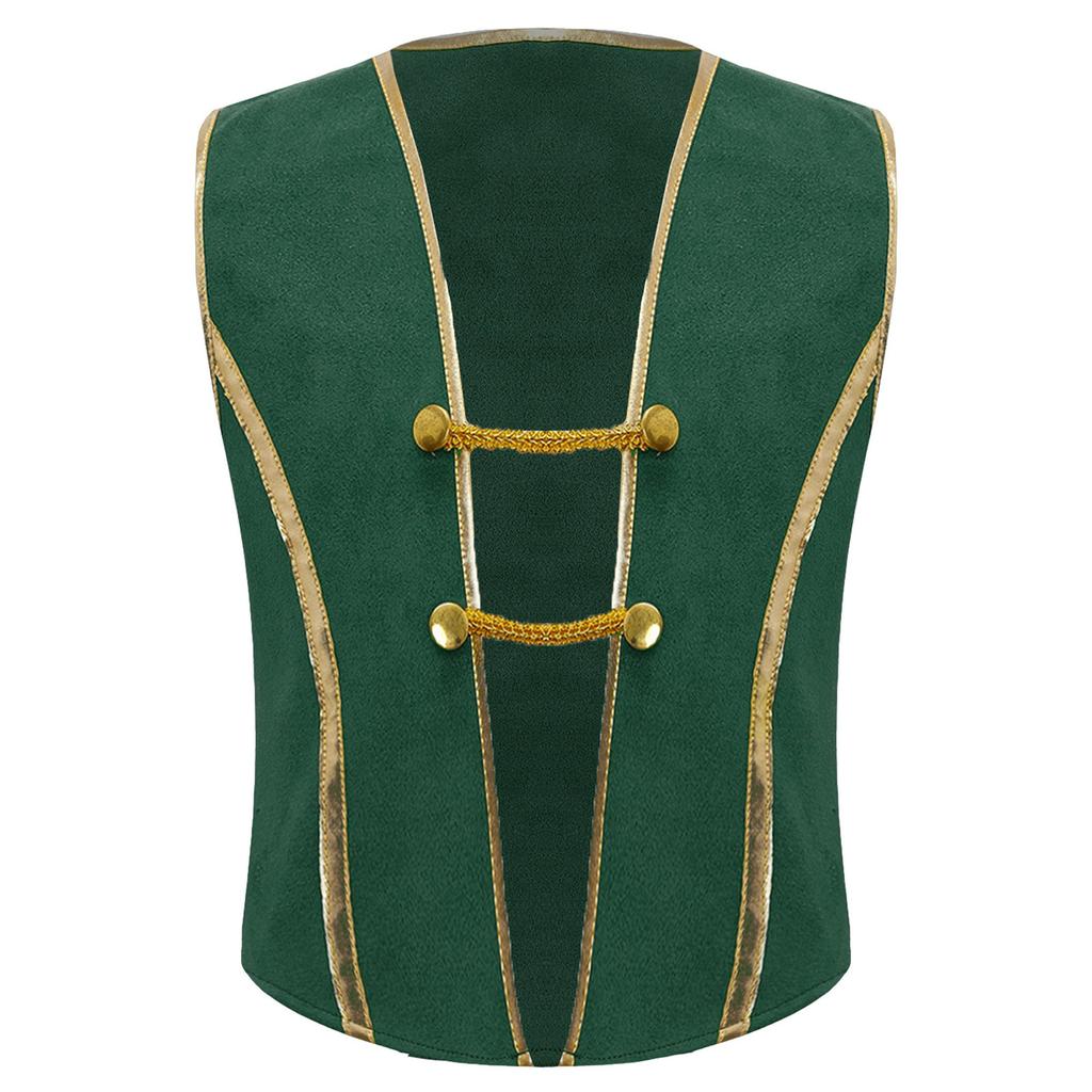 Dětský chlapecký středověký pirátský kostým vesta set renesanční vikingský styl pro Halloween cosplay party akce