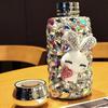 Diamond Thermos Bottle Rhinestone Insulated Pocket Cup Mug Double Wall Vacuum Stainless Steel Water Bottle