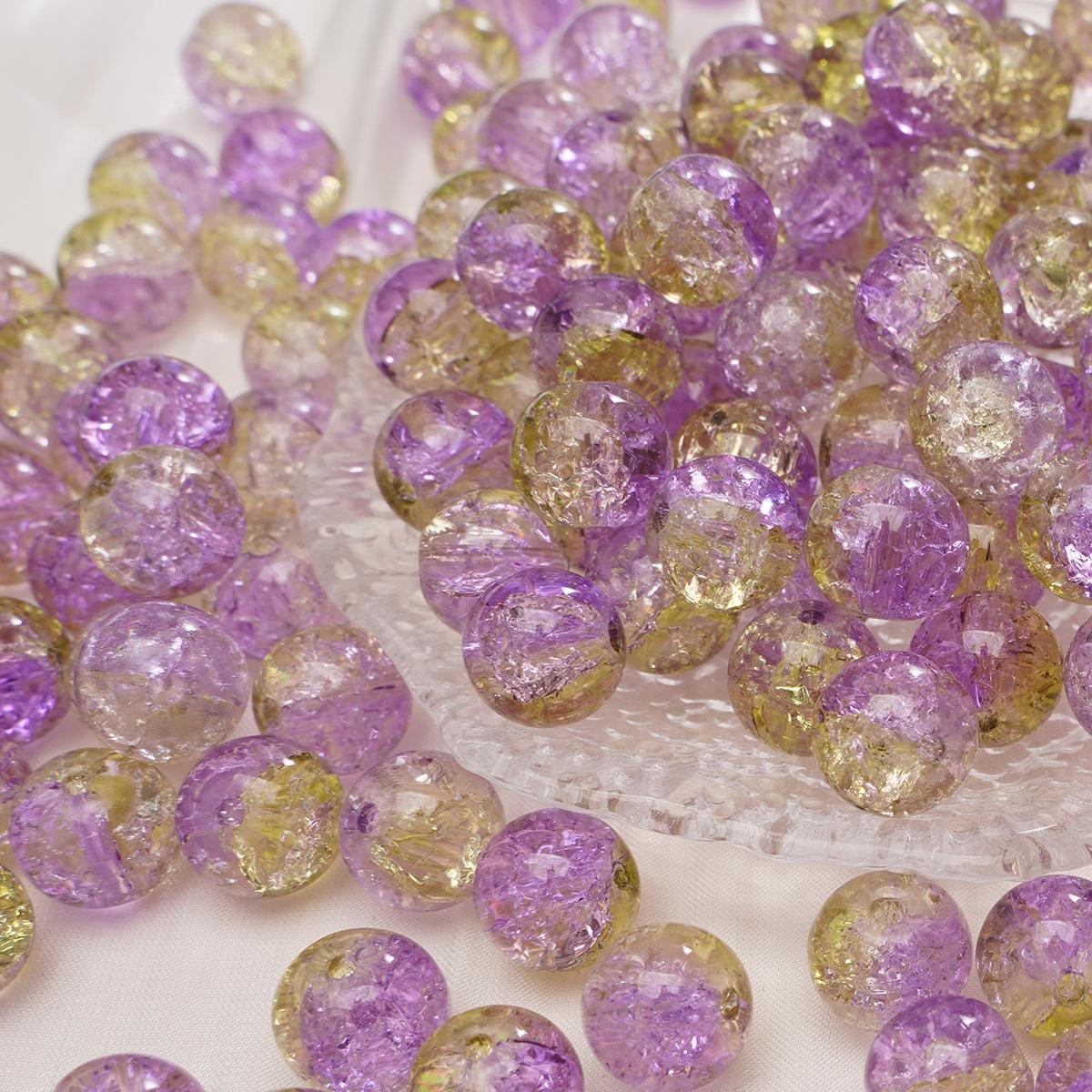 

Стекло Дуплекс Взрыв Кристалл Кракле Бусины Ручной Работы Бисероплетение Материалы Браслет Ожерелье Глазурь Бусины Рассыпчатые Сломанные Бусины Бусины для Изготовления Ювелирных Изделий 8mm About 100 pieces