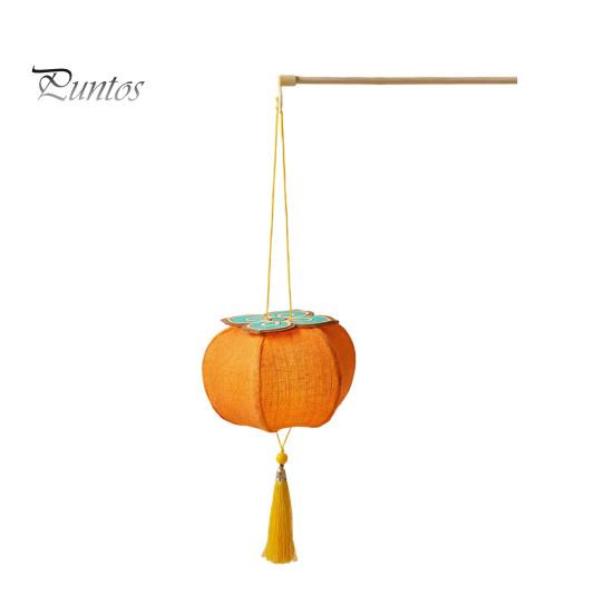 Glowing Lantern Decor DIY Cloth Fruit Kit, Pear Persimmon Gourd Material Set Crafts, Handmade Assembly Toy for Mid-Autumn Festival Decorative Hanging