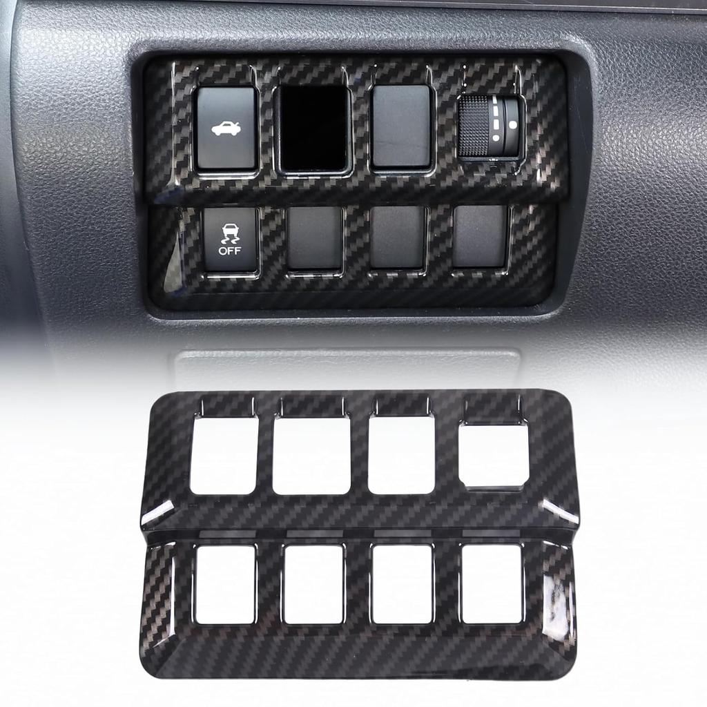 Trunk Switch Button Cover Trim Compatible with Subaru WRX 2022 2023,ABS Trunk Boot Open Button Trim Cover, WRX Interior Accessories (Carbon Fiber