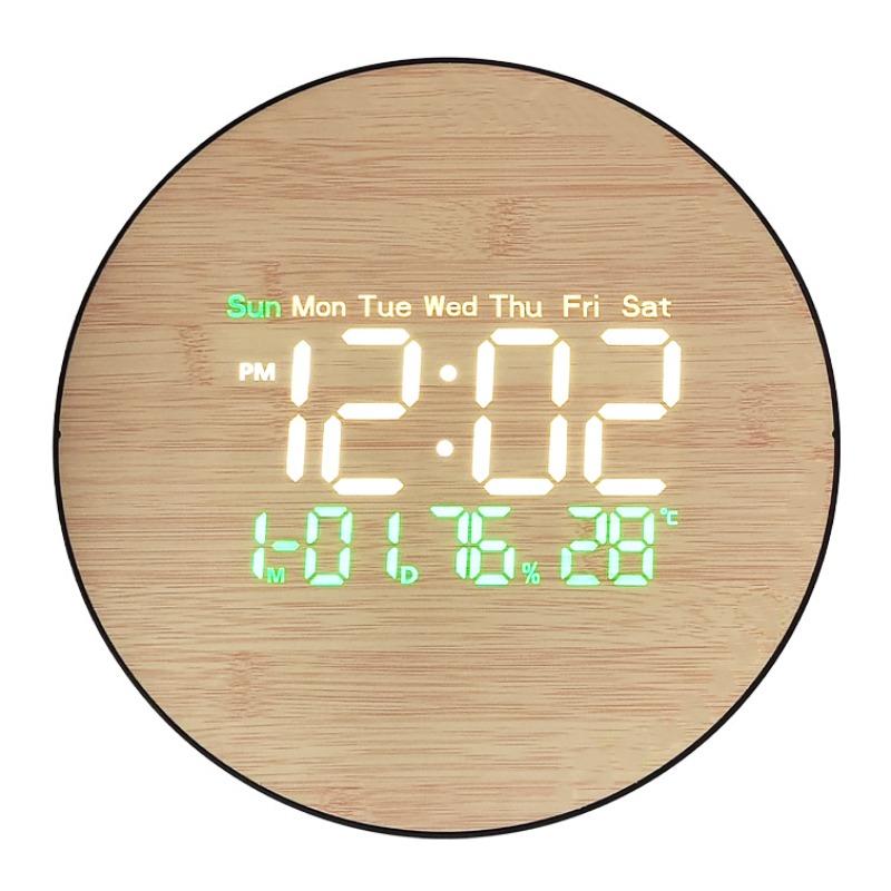 

LED Table Clock Digital Electronic Desktop Clock Temperature Display Minimalist Desk Watch Office Desktop Decoration Ornament чёрный