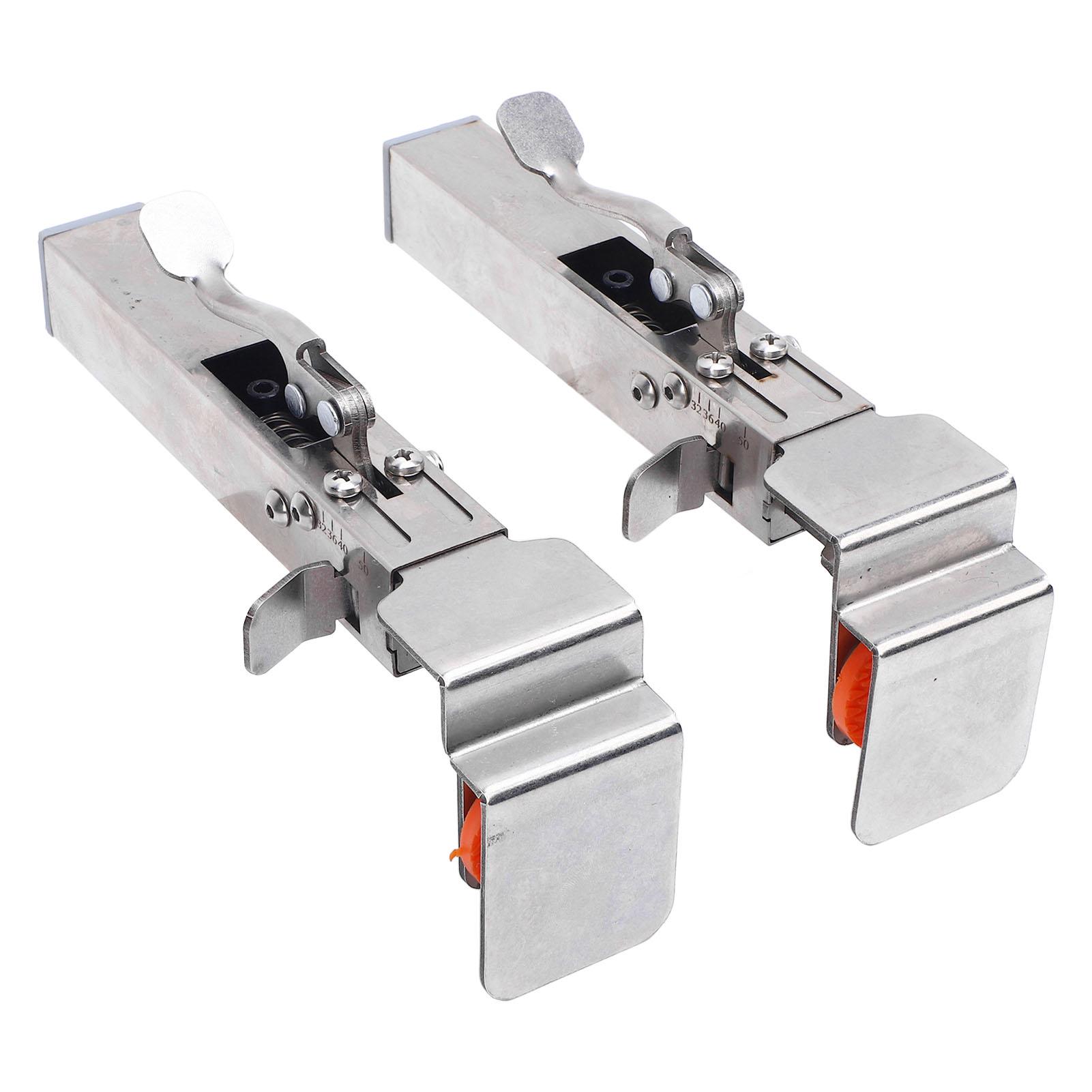 

2PCS Adjustable Drawer Fixing Clips with 2 Clamping Pieces Cabinet Drawer Panel Installation Clamp