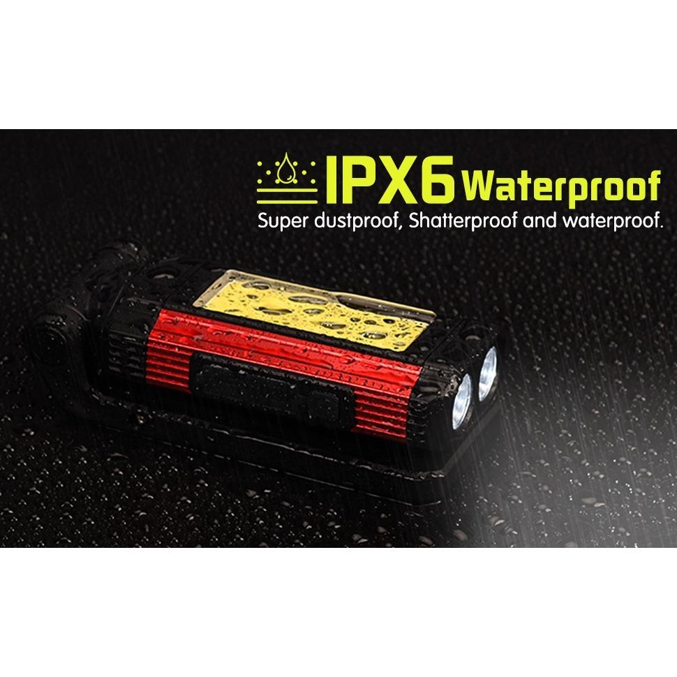 Work Light LED Workshop Lamp Dimmable Rechargeable Battery COB Magnetic Work Lamp Workshop Torch Inspection Light for Car Camping Fishing Emergency