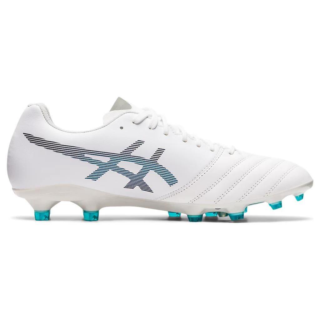 Asics DS LIGHT X FLY PRO Artificial Leather Soccer Shoes White Blue 1101A025-100