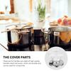 4 Pcs Pot Top Hat Pan Cover Handle Kitchen Gadget Replacement Lid Knob Grip Stainless Steel