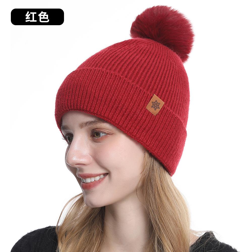 

Вязаная шапка, женская зимняя двухслойная бархатная теплая шапка для верховой езды с защитой ушей, шерстяная вязаная шапка, шарф, перчатки, набор из трех предметов