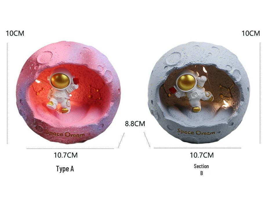 Cute Astronaut Night Light: Eye-Protective Bedroom Lamp for Girls, Kids, Spaceman Sleep & Desk Light, Gift Idea