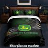 John Deere Design Bed Bedding Set 1 Duvet Cover + 2 Pillowcases Soft Breathable Household Bed Linens