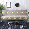 Black Geometric Folding Sofa Bed Case Living Sofa Cases Elastic Spandex Stretchdouble Seat Case Slipcovers For Living Room Area Geometric Print