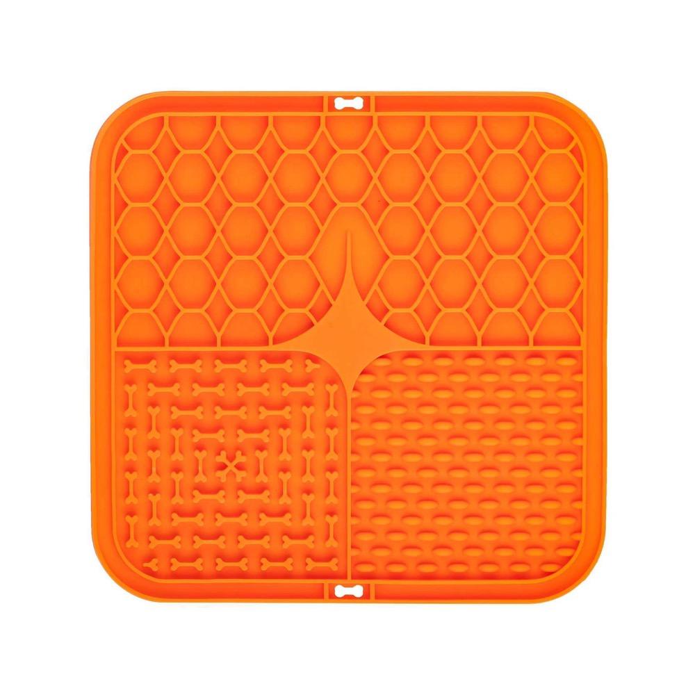 Pet Lick Silicone Mat for Dogs Pet Slow Food Plate Dog Bathing Distraction Silicone Dog Sucker Food Training Dog Feeder Supplies