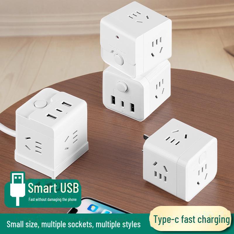 

Багатофункціональна розетка Magic Cube з портами USB і C Small Cube