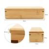Manyo Japanese Smoked Bamboo Slim Bento Box Made in Japan Wooden Lunch Box 57-032A